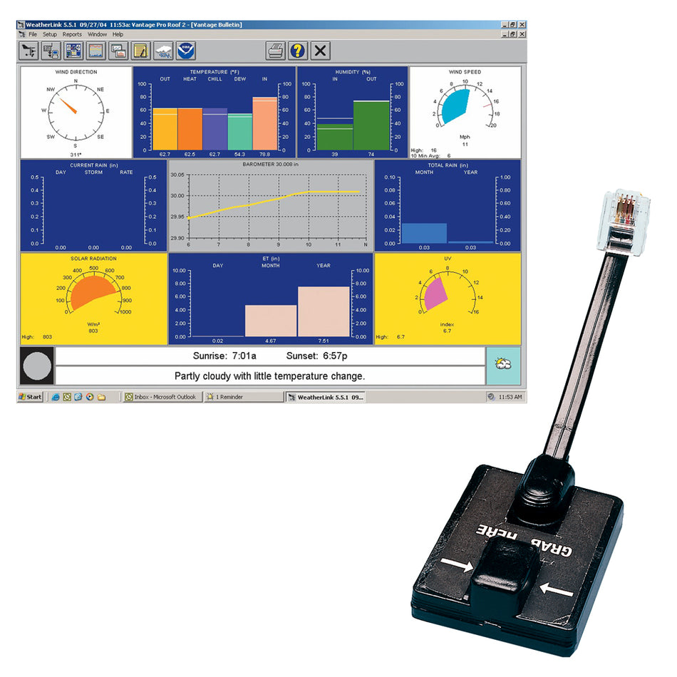 Davis WeatherLink® Windows - Serial Port f/Vantage Vue & Pro2 Series 6510SER — Quality Boat Parts