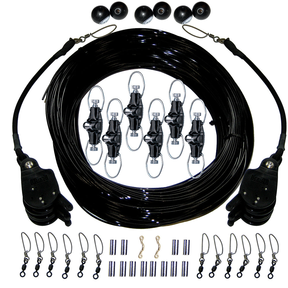 Rupp Triple Rigging Kit W/Lok-Ups & Nok-Outs - 520' Black Mono Cord CA-0160-MO — Quality Boat Parts