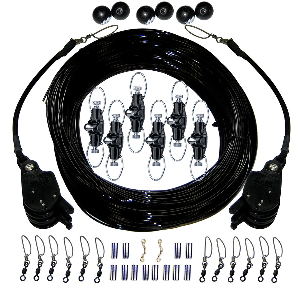 Rupp Triple Rigging Kit W/Lok-Ups & Nok-Outs - 520' Black Mono Cord CA-0160-MO — Quality Boat Parts