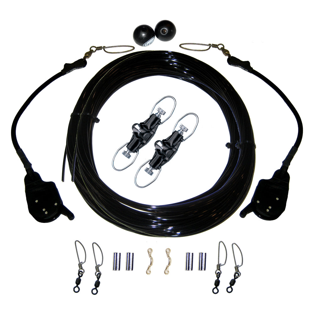 Rupp Single Rigging Kit W/Lok-Ups & Nok-Outs - 160' Black Mono CA-0172-MO — Quality Boat Parts