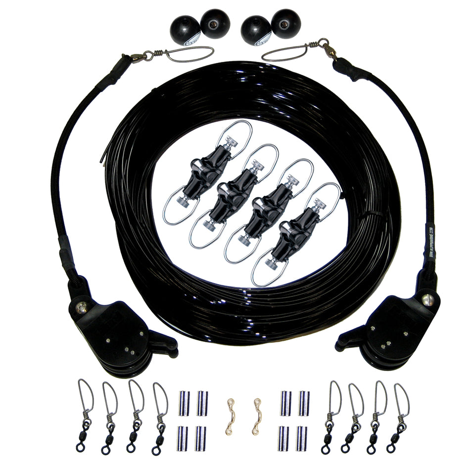 Rupp Double Rigging Kit w/Lok-Ups & Nok-Outs - 260' Black Mono CA-0175-MO — Quality Boat Parts