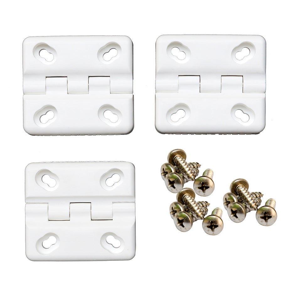 Cooler Shield Replacement Hinge f/Coleman® & Rubbermaid® Coolers - 3-Pack CA76313 — Quality Boat Parts