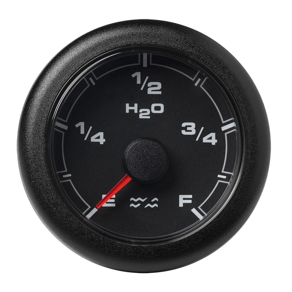 Veratron 52MM (2-1/16") OceanLink Waste Water Gauge - Black Dial & Bezel A2C1065890001 — Quality Boat Parts
