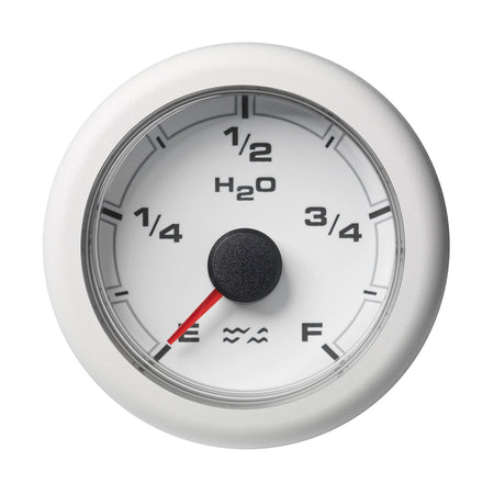 Veratron 52MM (2-1/16") OceanLink Waste Water Gauge - White Dial & Bezel A2C1065900001 — Quality Boat Parts