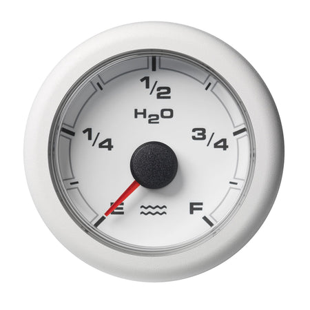 Veratron 52MM (2-1/16") OceanLink Fresh Water Empty Gauge - White Dial & Bezel A2C1065920001 — Quality Boat Parts