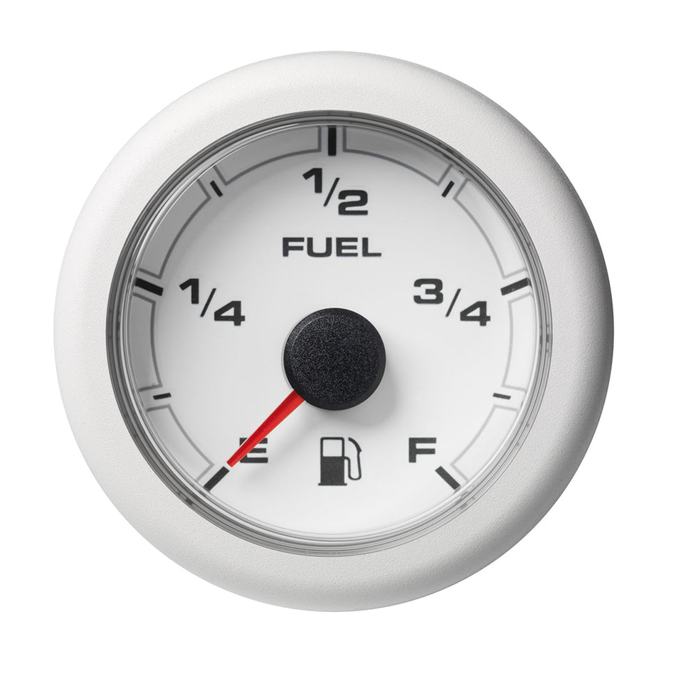 Veratron 52MM (2-1/16") OceanLink Fuel Level Gauge - White Dial & Bezel A2C1065940001 — Quality Boat Parts