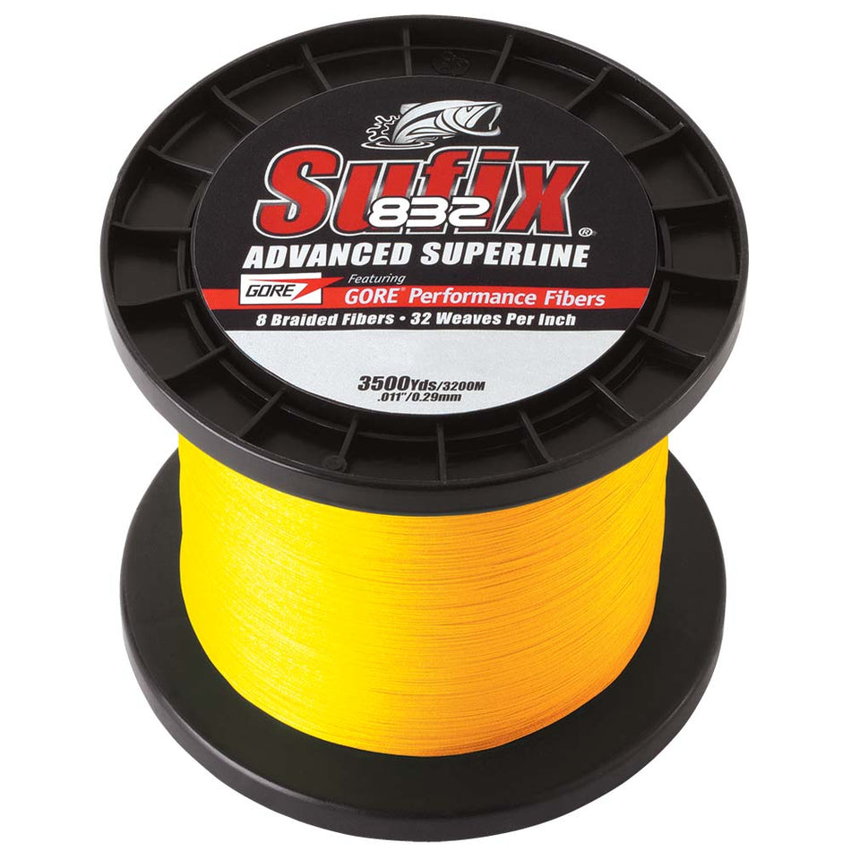 Sufix 832® Advanced Superline® Braid - 30lb - Hi-Vis Yellow - 3500 yds 660-430Y — Quality Boat Parts
