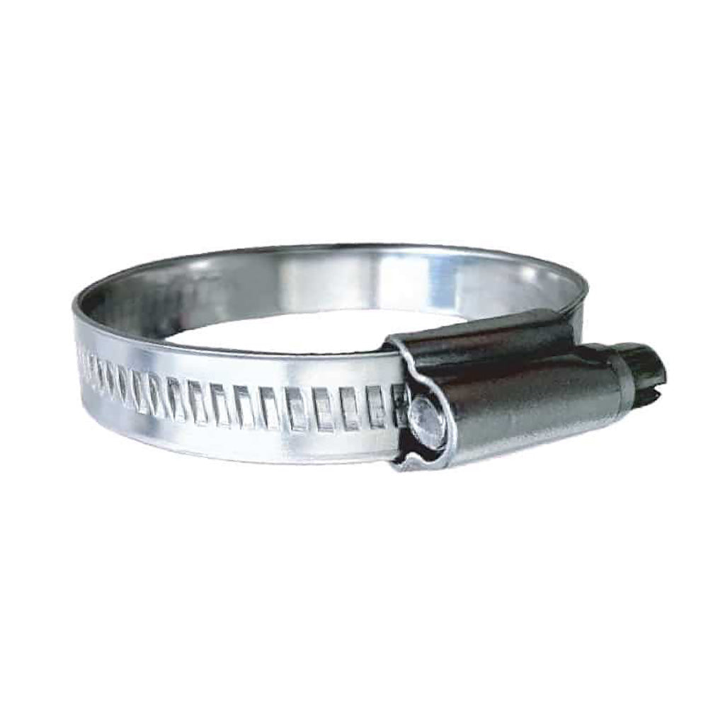 Trident Marine 316 SS Non-Perforated Worm Gear Hose Clamp - 15/32" Band - (7/8" – 1-1/4") Clamping Range - 10-Pack - SAE Size 12 710-0341 — Quality Boat Parts
