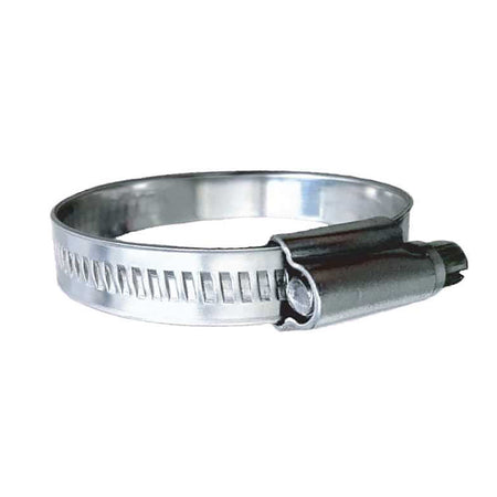Trident Marine 316 SS Non-Perforated Worm Gear Hose Clamp - 15/32" Band - (7/8" – 1-1/4") Clamping Range - 10-Pack - SAE Size 12 710-0341 — Quality Boat Parts