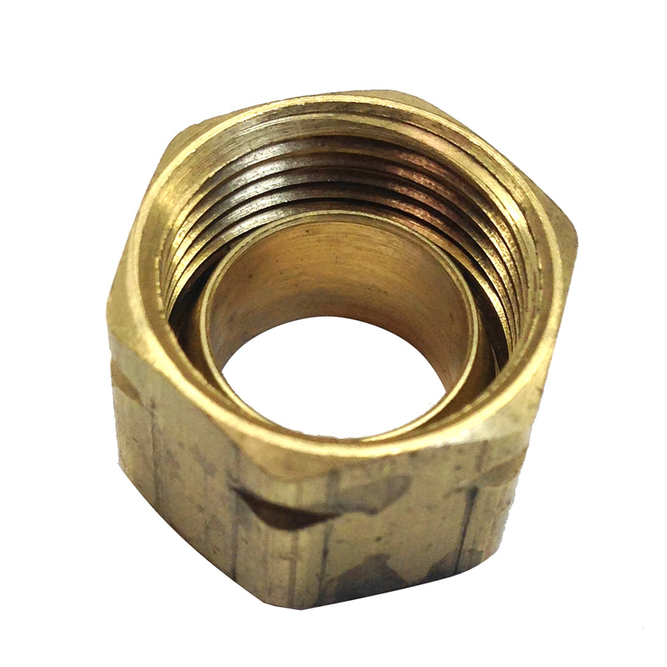 Uflex Brass Compression Nut w/Sleeve #61CA-6 71004K — Quality Boat Parts