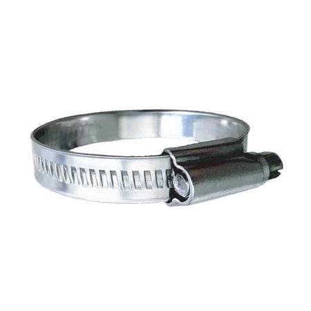 Trident Marine 316 SS Non-Perforated Worm Gear Hose Clamp - 15/32" Band - (3/4" – 1-1/8") Clamping Range - 10-Pack - SAE Size 10 710-0581 — Quality Boat Parts