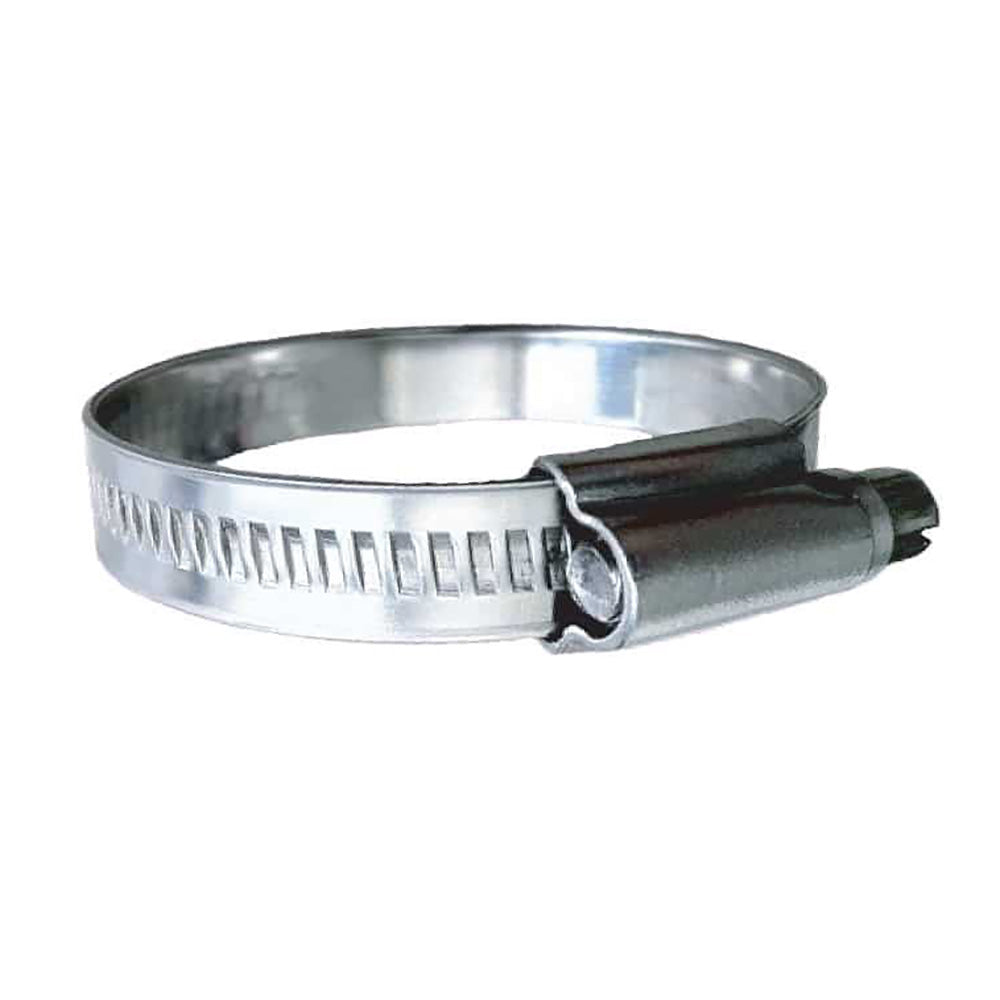 Trident Marine 316 SS Non-Perforated Worm Gear Hose Clamp - 15/32" Band - (1-1/16" – 1-1/2") Clamping Range - 10-Pack - SAE Size 16 710-1001 — Quality Boat Parts