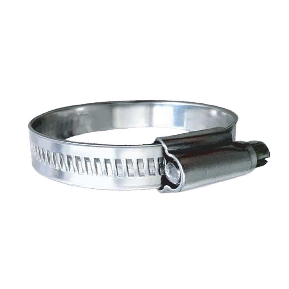 Trident Marine 316 SS Non-Perforated Worm Gear Hose Clamp - 15/32" Band - (2" - 2-9/16") Clamping Range - 10-Pack - SAE Size 32 710-2001 — Quality Boat Parts