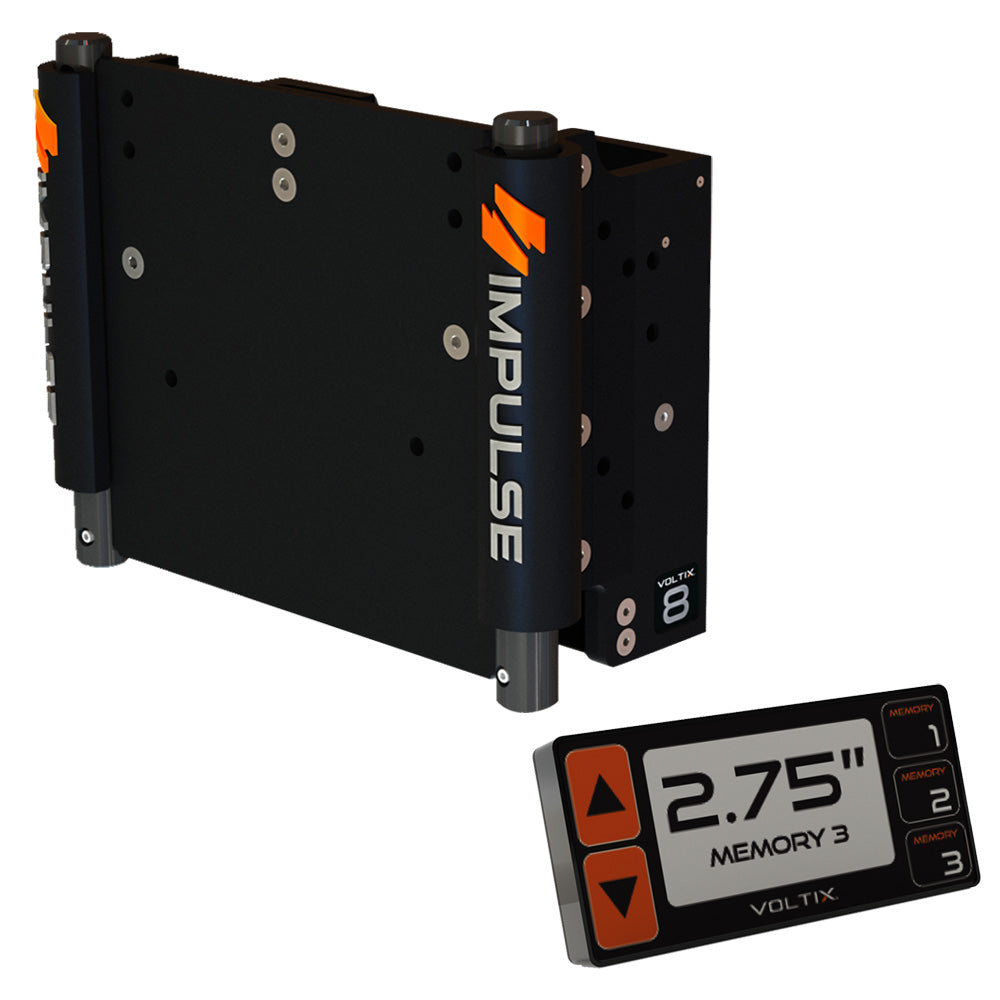 IMPULSE 8" Set Back Electric Jack Plate w/ Smart Control - Black Anodized 75060-B — Quality Boat Parts