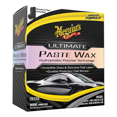 Meguiar's Ultimate Paste Wax - Long-Lasting, Easy to Use Synthetic Wax - 8oz G210608 — Quality Boat Parts