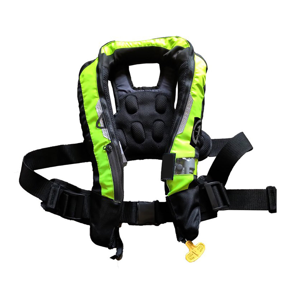 First Watch FW-40PRO Ergo Auto Inflatable PFD - Hi-Vis Yellow FW-40PROA-HV — Quality Boat Parts