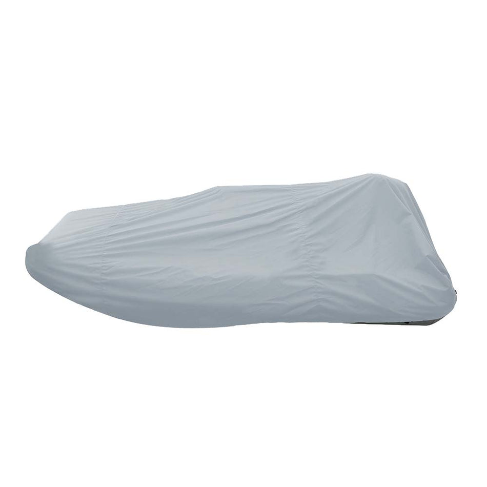 Carver Poly-Flex II Styled-to-Fit Boat Cover f/11.5' Blunt Nose Inflatable Boats w/Center Console - Grey INFCC11BNF-10 — Quality Boat Parts