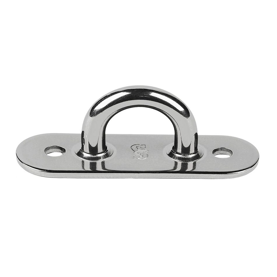 Schaefer Stainless Steel Welded Pad Eye - 3"L x 1"W 78-01 — Quality Boat Parts