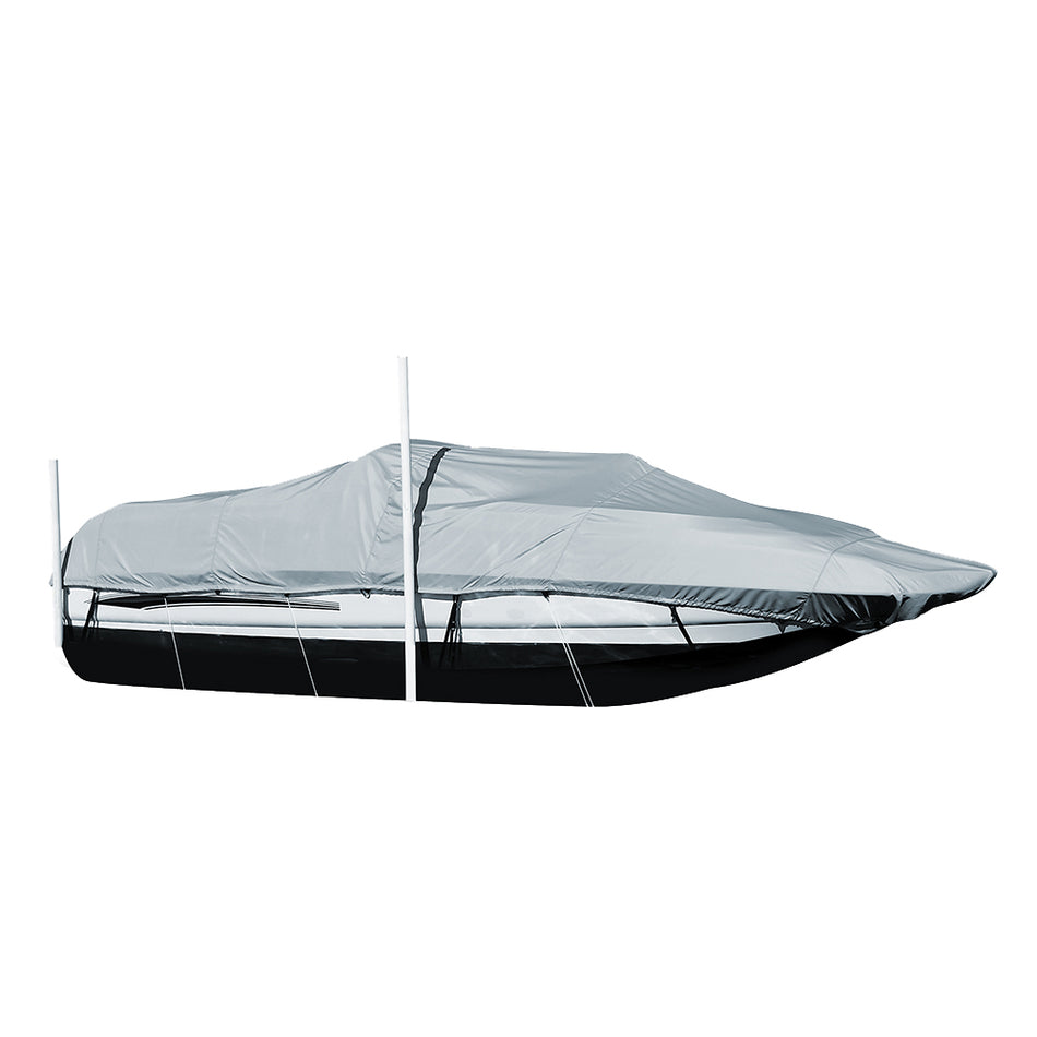 Carver Performance Poly-Guard Styled-to-Fit Boat Cover f/20.5' Sterndrive Deck Boats w/Walk-Thru Windshield - Grey 95120P-10 — Quality Boat Parts