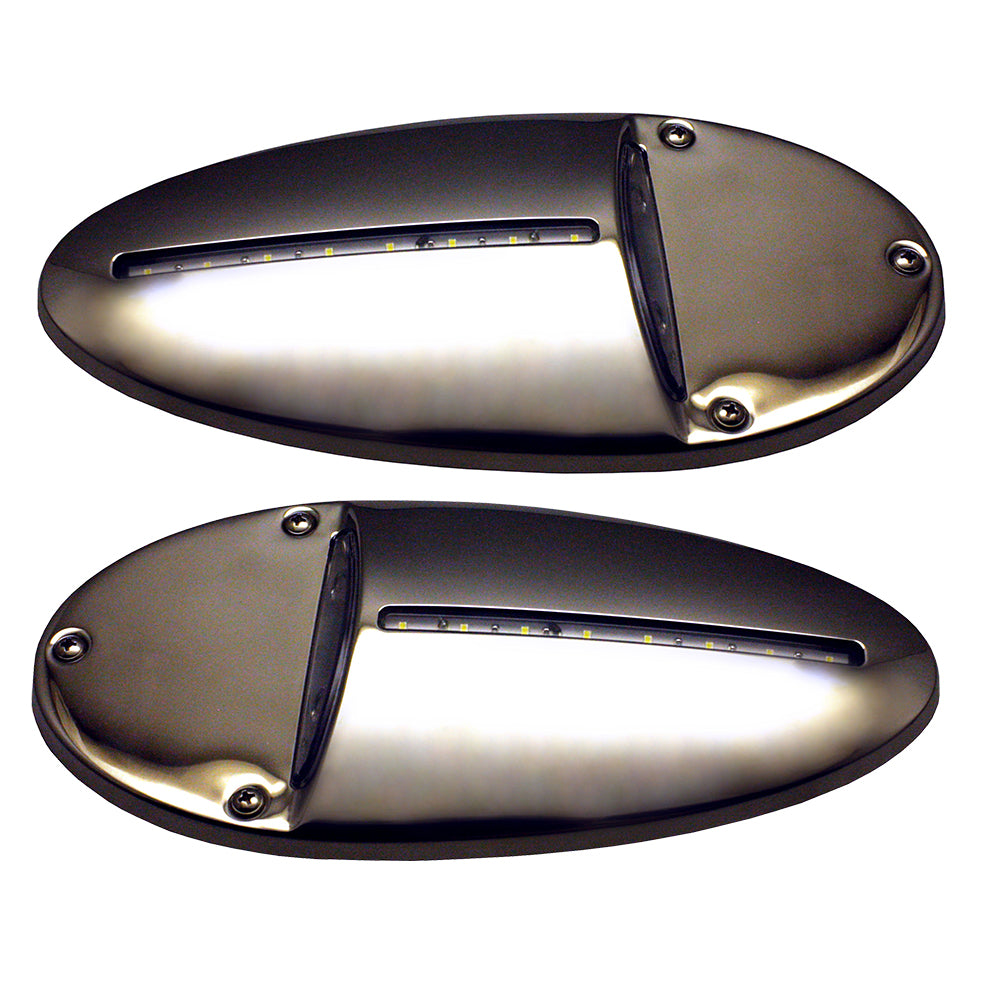 Innovative Lighting LED Docking Light - Mirrored Stainless Steel - Pair 585-0220-7 — Quality Boat Parts