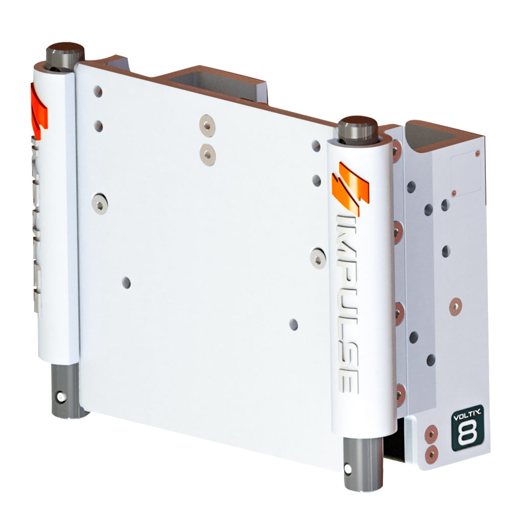 IMPULSE XL 8" Set Back Electric Jack Plate w/Standard Control - White Cerakote 75063-W — Quality Boat Parts