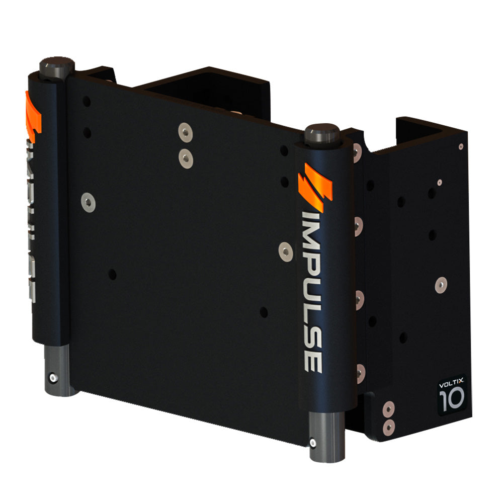 IMPULSE XL 10" Set Back Electric Jack Plate w/Standard Control - Black Anodize 75073-B — Quality Boat Parts