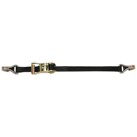 CargoBuckle Ratchet Strap Tie-Down w/Double J-Hooks & Keeper - 1" x 12' F14060 — Quality Boat Parts