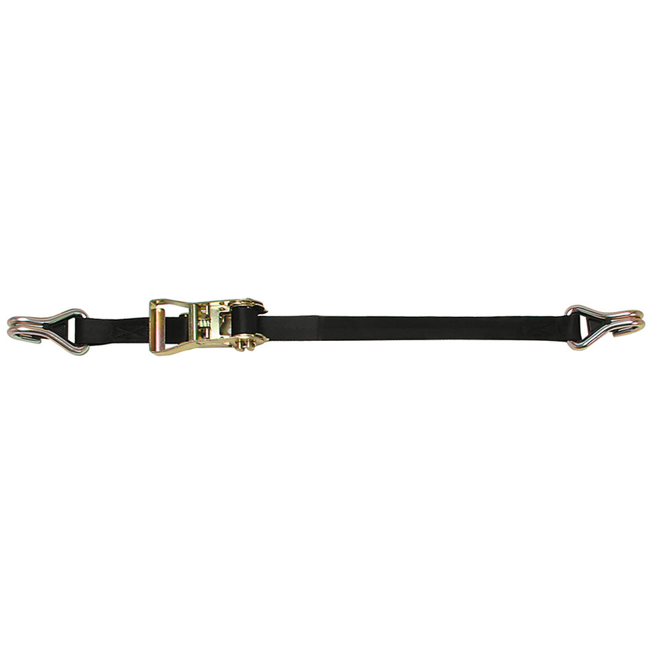 CargoBuckle Ratchet Strap Tie-Down w/Double J-Hooks & Keeper - 1" x 12' F14060 — Quality Boat Parts