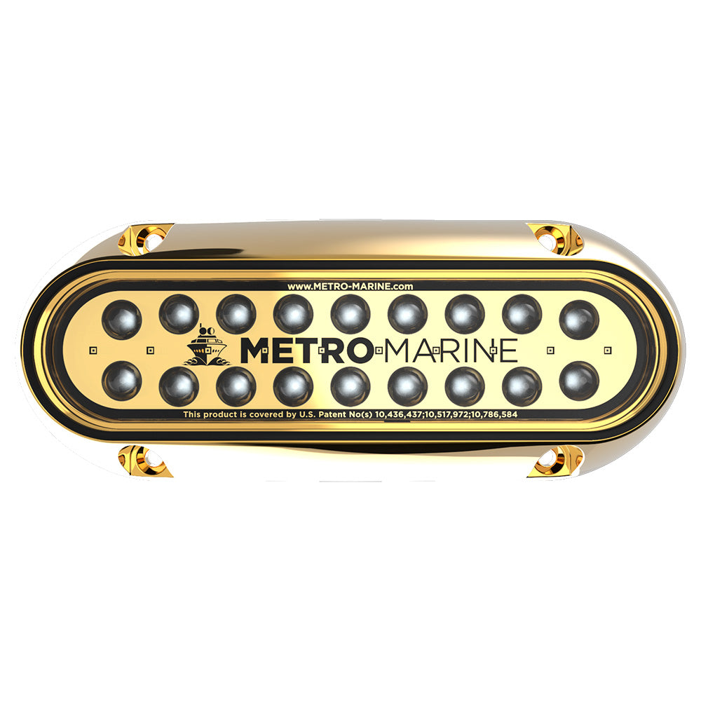 Metro Marine High-Output Elongated Underwater Light w/Intelligent Monochromatic LEDs - Aqua, 45° Beam F-BME1-H-A3-45 — Quality Boat Parts