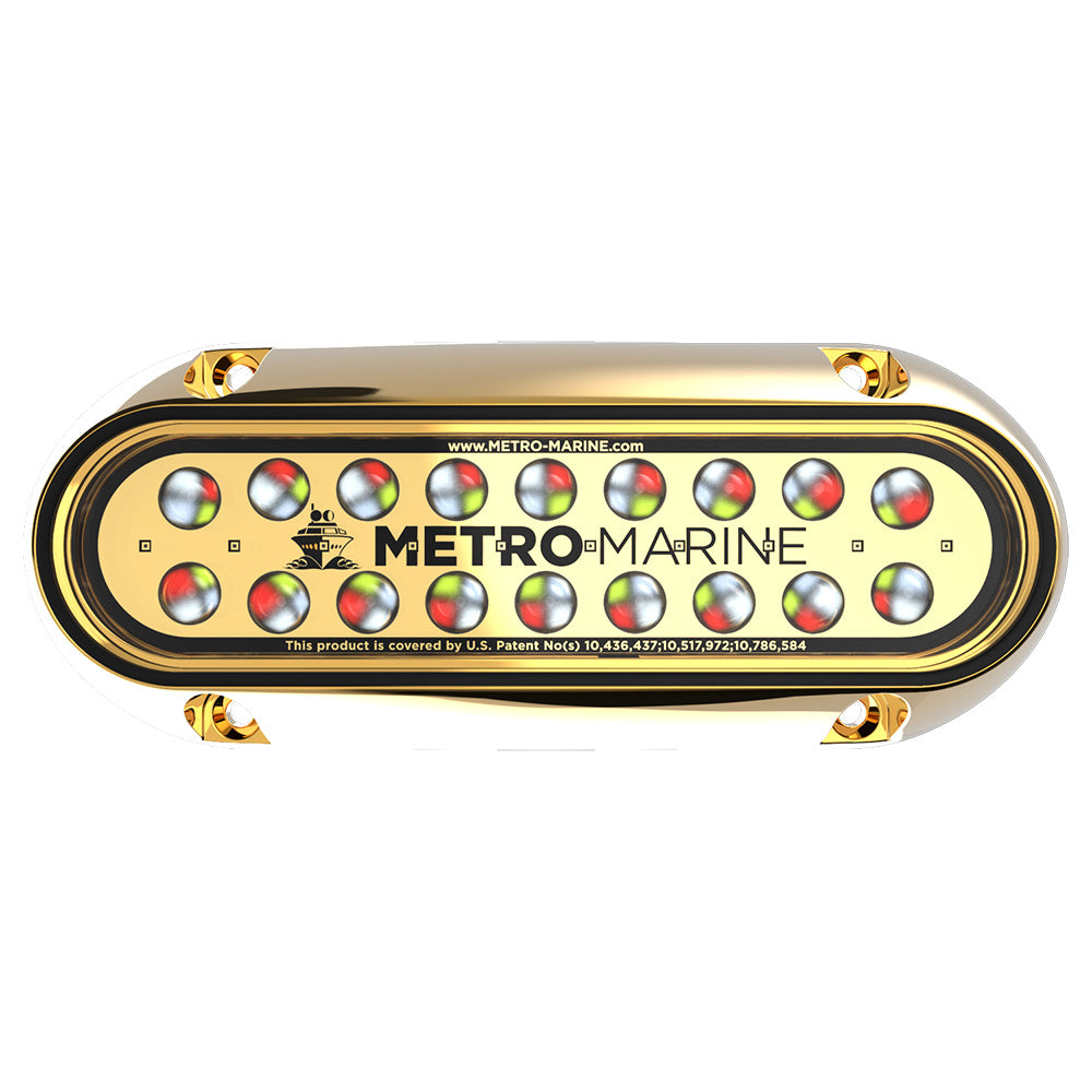 Metro Marine High-Output Elongated Underwater Light w/Intelligent Full Spectrum LED's - RGBW, 45° Beam F-BME1-H-FS-45 — Quality Boat Parts