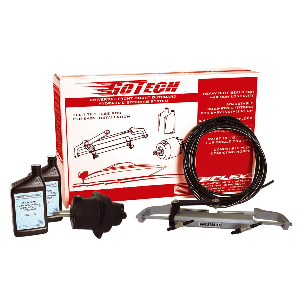 UFlex GoTech™ 1.0 Universal Front Mount Outboard Hydraulic Steering System GOTECH 1.0 — Quality Boat Parts