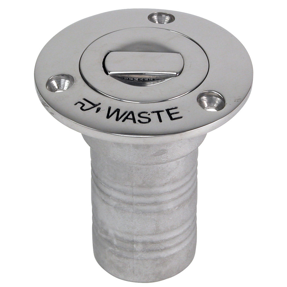 Whitecap Bluewater Push Up Deck Fill - 1-1/2" Hose - Waste 6996CBLUE — Quality Boat Parts