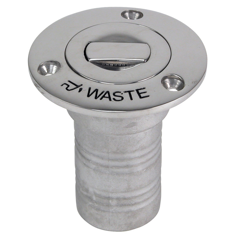 Whitecap Bluewater Push Up Deck Fill - 1-1/2" Hose - Waste 6996CBLUE — Quality Boat Parts