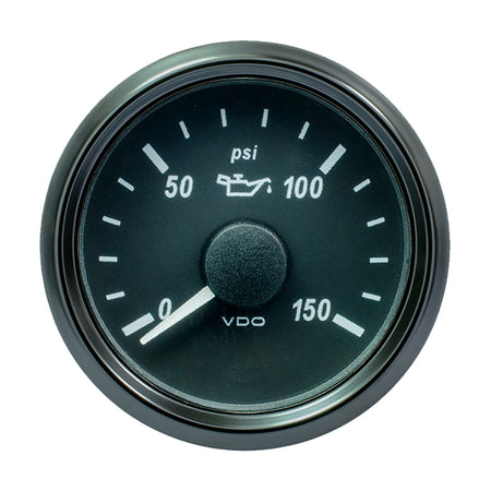 VDO SingleViu 52mm (2-1/16") Oil Pressure Gauge - 150 PSI - 0-180 Ohm A2C3833300030 — Quality Boat Parts