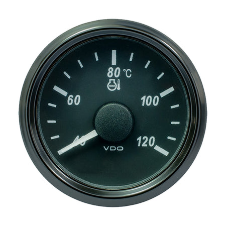 VDO SingleViu 52mm (2-1/16") Water Temp. Gauge - Euro - 120° C - 291-22 ohm A2C3833330030 — Quality Boat Parts