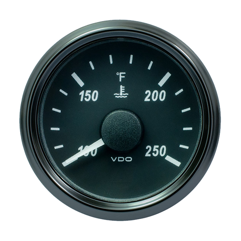 VDO SingleViu 52mm (2-1/16") Water Temperature Gauge - 250°F - 450-30 Ohm A2C3833340030 — Quality Boat Parts