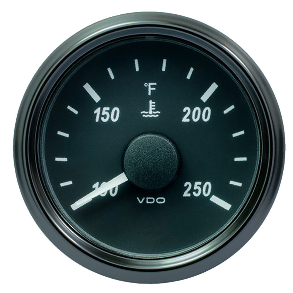VDO SingleViu 52mm (2-1/16") Water Temp. Gauge - 250° F - 291-22 OHM A2C3833350030 — Quality Boat Parts