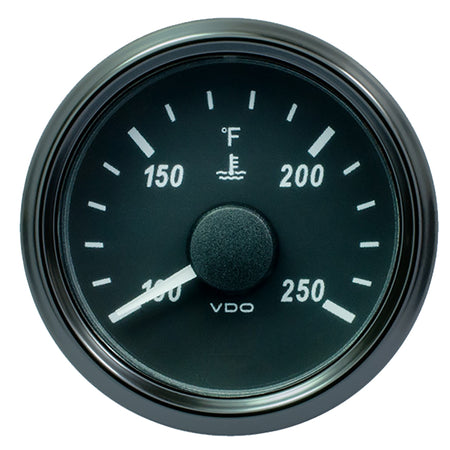 VDO SingleViu 52mm (2-1/16") Water Temp. Gauge - 250° F - 291-22 OHM A2C3833350030 — Quality Boat Parts