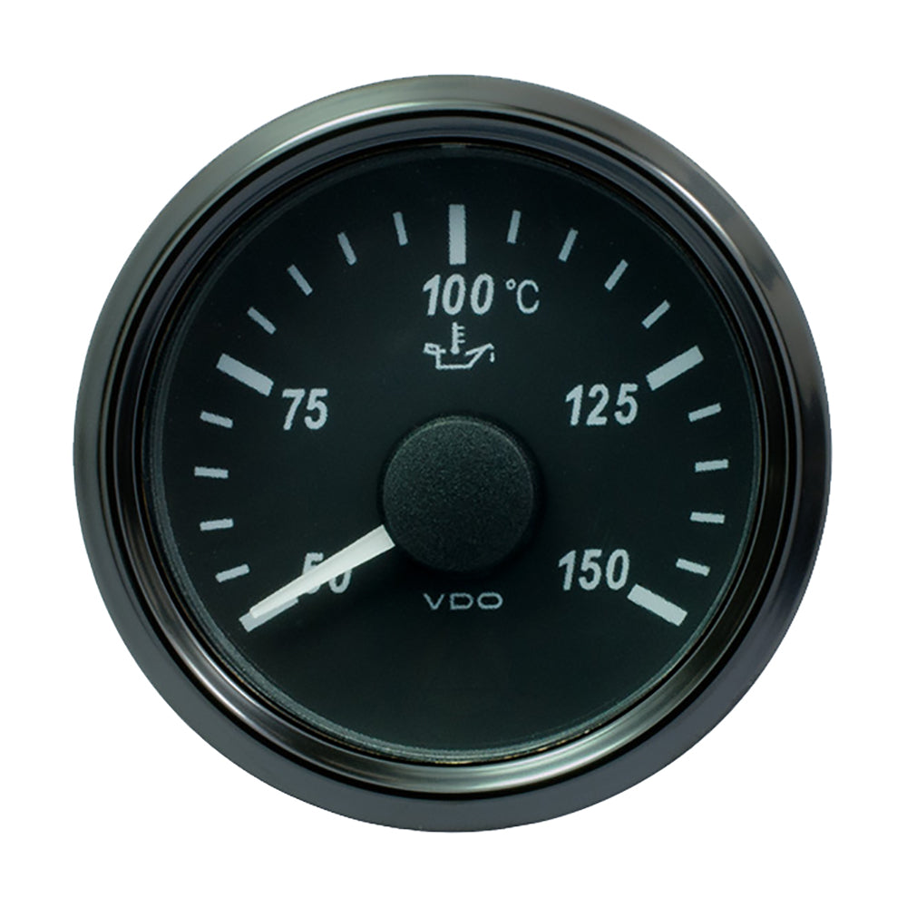 VDO SingleViu 52mm (2-1/16") Oil Temp. Gauge - 150° C - 322-18 Ohm A2C3833380030 — Quality Boat Parts