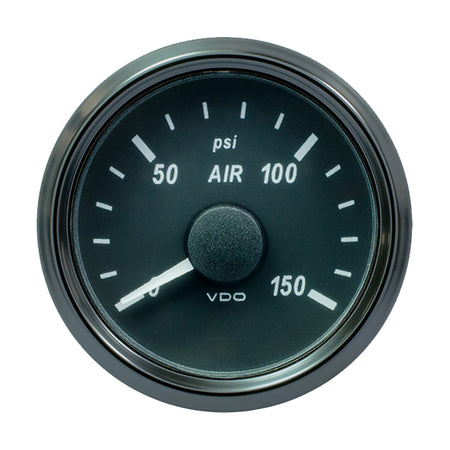 VDO SingleViu 52mm (2-1/16") Air Pressure Gauge - 150 PSI - 0-180 Ohm A2C3833440030 — Quality Boat Parts