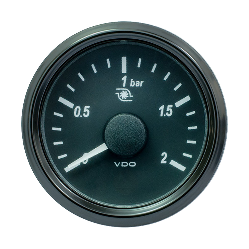 VDO SingleViu 52mm (2-1/16") Turbo Pressure Gauge - 60 PSI - 0-180 Ohm A2C3833470030 — Quality Boat Parts