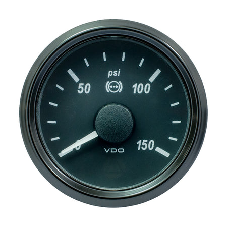 VDO SingleViu 52mm (2-1/16") Brake Pressure Gauge - 150 PSI - 0-180 Ohm A2C3833480030 — Quality Boat Parts
