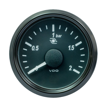 VDO SingleViu 52mm (2-1/16") Turbo Pressure Gauge - 2 Bar - 0-180 Ohm A2C3833490030 — Quality Boat Parts