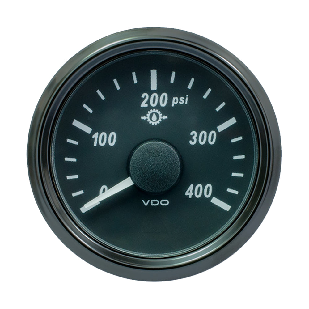 VDO SingleViu 52mm (2-1/16") Oil Pressure Gauge - 400 PSI - 0-180 Ohm A2C3833500030 — Quality Boat Parts