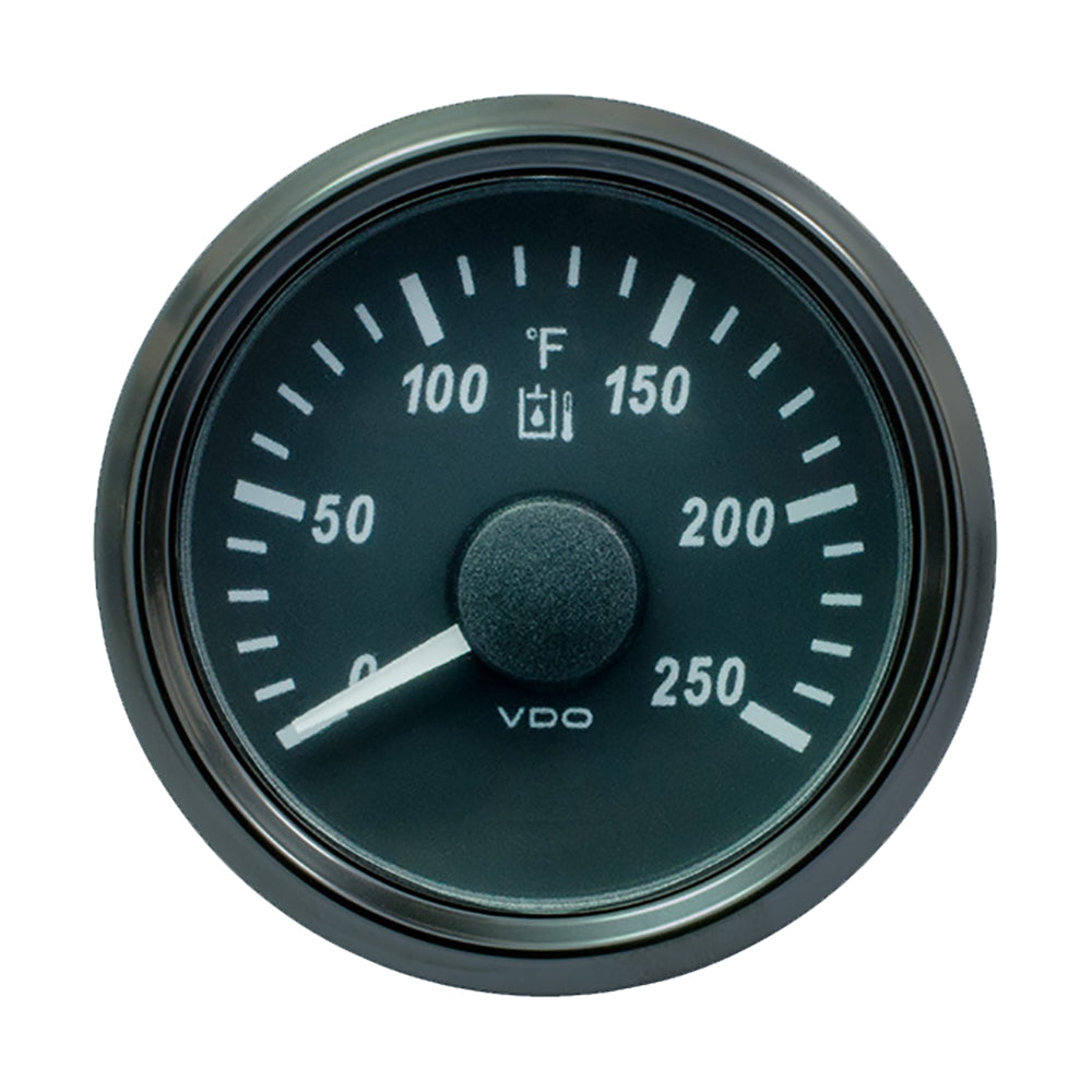 VDO SingleViu 52mm (2-1/16") Hydraulic Oil Temp. Gauge - 250°F - 291-22 Ohm A2C3916310030 — Quality Boat Parts