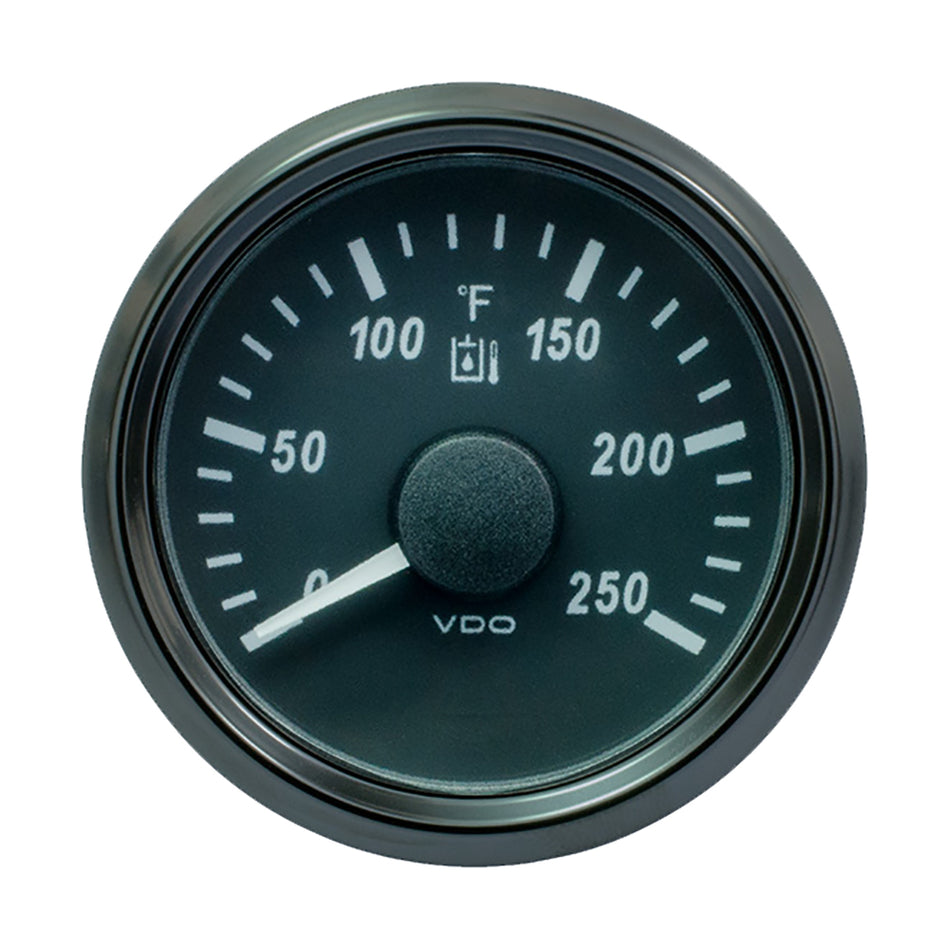 VDO SingleViu 52mm (2-1/16") Hydraulic Oil Temp. Gauge - 250°F - 291-22 Ohm A2C3916310030 — Quality Boat Parts