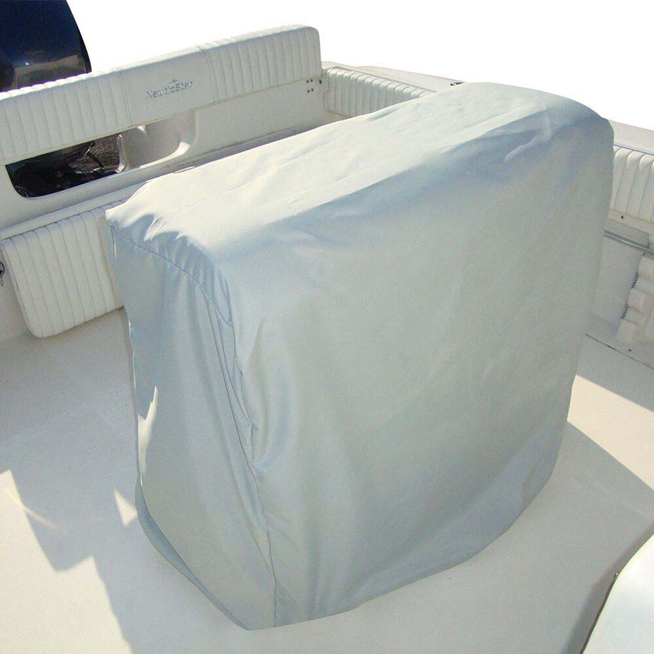 Carver Poly-Flex II Universal Leaning Post Cover - 47"H x 41"W x 24"D - Grey 84013F-10 — Quality Boat Parts