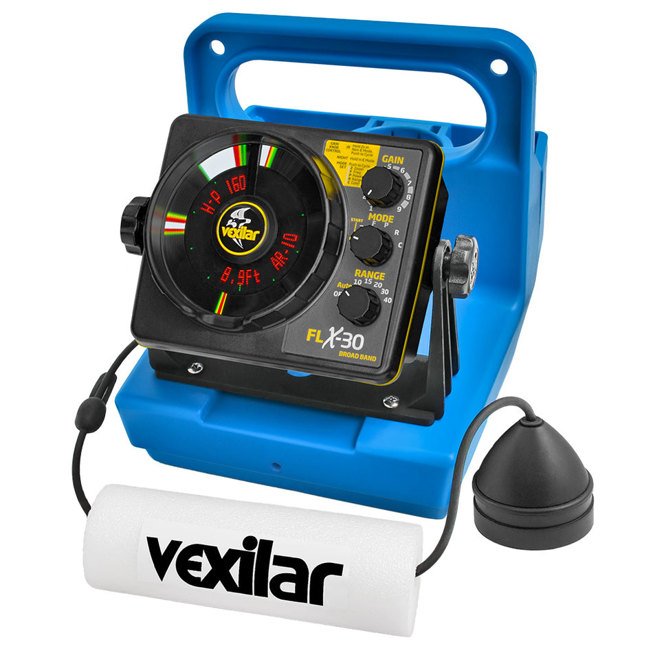 Vexilar FLX-30 Genz Pack w/Broad Band Ice Ducker & Vexilar Lithium Battery GPLI30BB — Quality Boat Parts