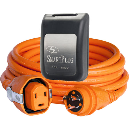 SmartPlug 30 AMP SmartPlug/Twist Type Cordset w/Black Inlet Cover- 50' C30503BM30PB — Quality Boat Parts