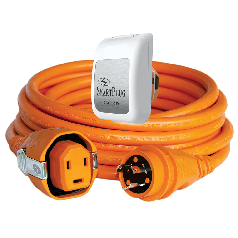 SmartPlug 30 AMP SmartPlug/Twist Type Cordset w/White Inlet Cover- 50' C30503BM30PW — Quality Boat Parts